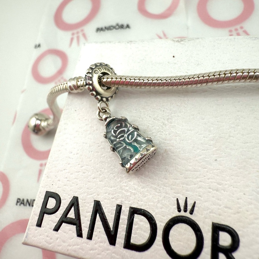 Pandora Disney Beauty And The Beast Rose Charm - image 2